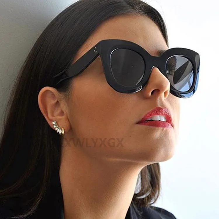 Luxury Rectangle sunglasses women brand designer retro  cat eye sun glasses Female Eyewear UV400 oculos