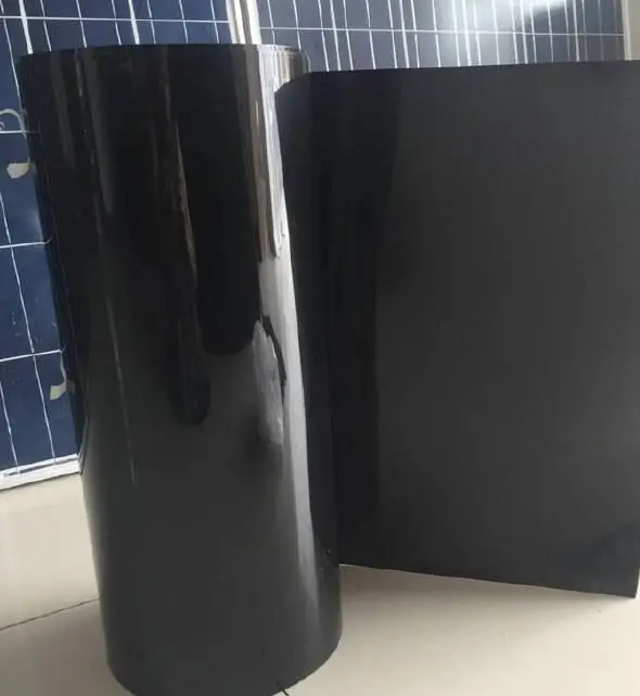 Задняя панель солнечной батареи 10 метров TPT черный цвет ширина 680 мм толщина 0,32 мм обе стороны Корона