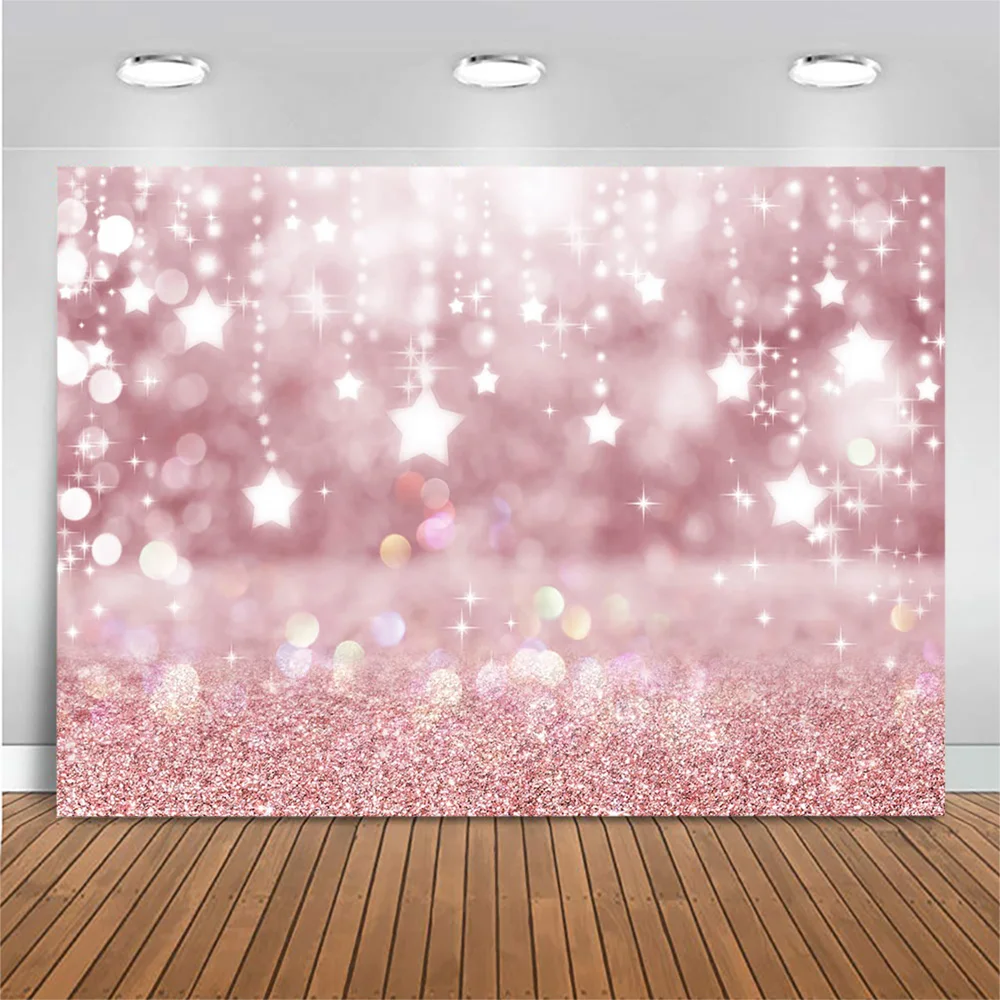 Mocsicka خوخه منقطة بريق ستار خلفية الخيال حفل زفاف عيد ميلاد صورة خلفية الطفل صورة التصوير الدعائم