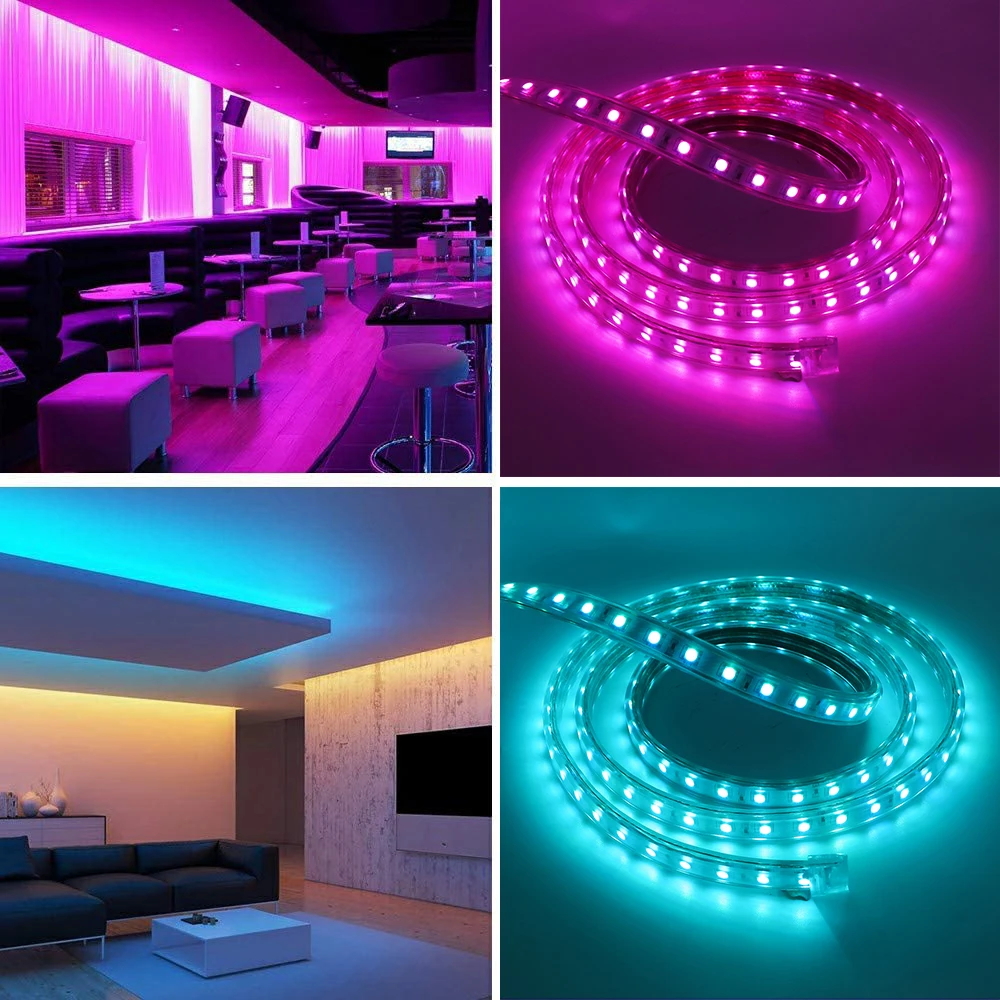 Touch Remote Control Set 220V 110V  RGB RGBW Led Strip Light Power Switch RF Touch Wall Panel Controller Swithing 1500W