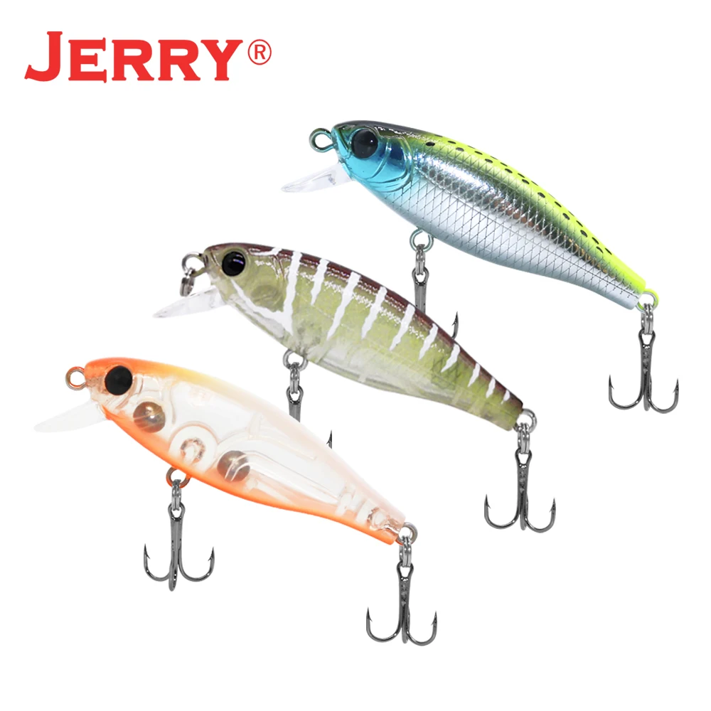 Jerry Ultralight Spinning Fishing Lures Kit Slow Sinking Hard Bait Set Plug Crank Tight Wobbling Bass Pike Trout Perch Baits