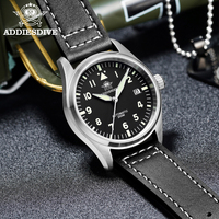 ADDIESDIVE Men Watch Stainless Steel 200m Water Resistant NH35 Movement Wristwatch Sapphire Glass 39mm Automatic Watches