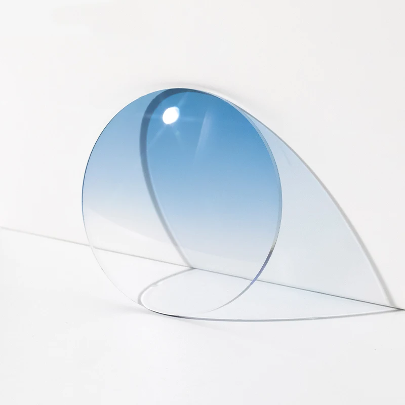 ZIROSAT Aspheric Tinted color MR-8 1.61index Super Tough Optical Glasses Prescription Lenses Strong Anti Reflective for Rimless