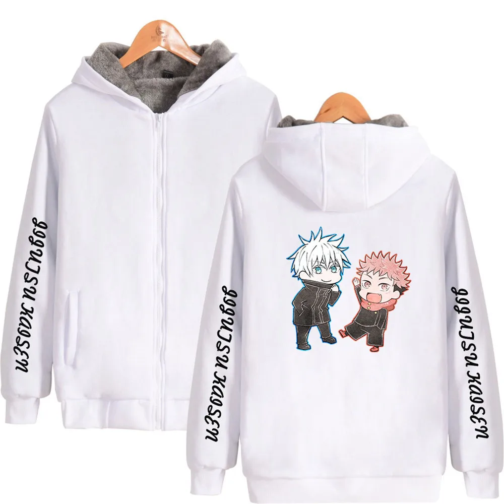 Jujutsu Kaisen Jacket New Japanese Anime  Men Fashion Coat Yuji Ltadori Graphic Hoodies Cool Cartoon Unisex Sweatshirts