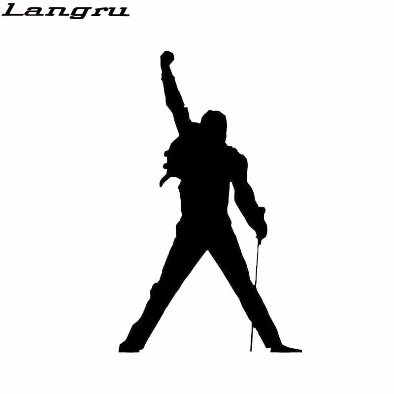 Langru 7.9CM*13CM Music Rock Freddie Mercury Decal Vinyl Car Motorcycle Sticker Accessories Jdm