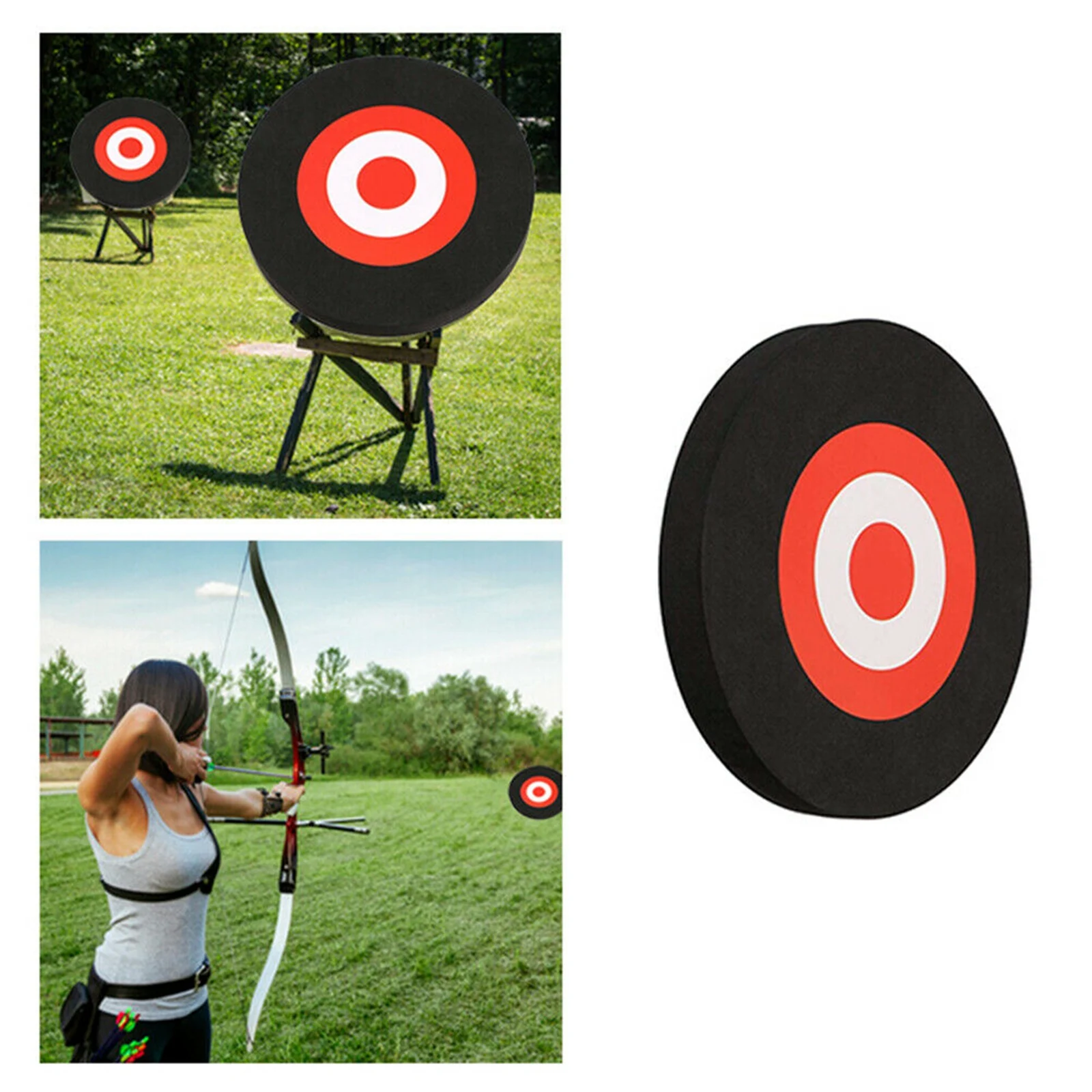 Eva Mobile Archery Target Foam Target For Bow And Arrow Shooting Round Moving Hunting Practice Accessories For Outdoor