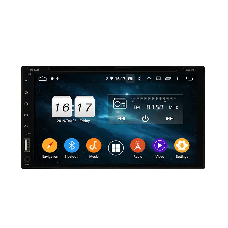 

6.95" Android 14 MT8667 Car Multimedia Player 8 Core 8+256G For Universal Radio Touch Screen GPS Stereo DSP Audio Carplay Ips