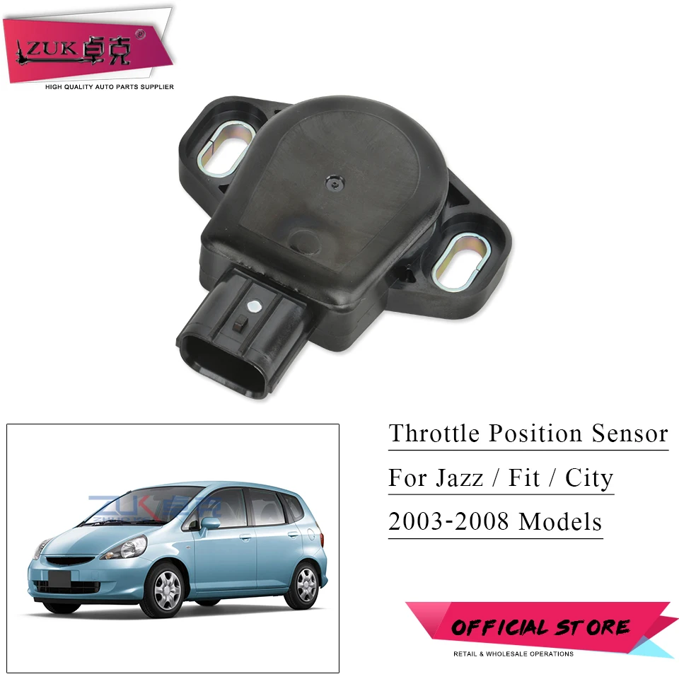 ZUK For Jazz / Fit GD 2003-2008 For City / Jazz Saloon Car TPS Throttle Positon Sensor For Honda OEM:16402-PWA-003