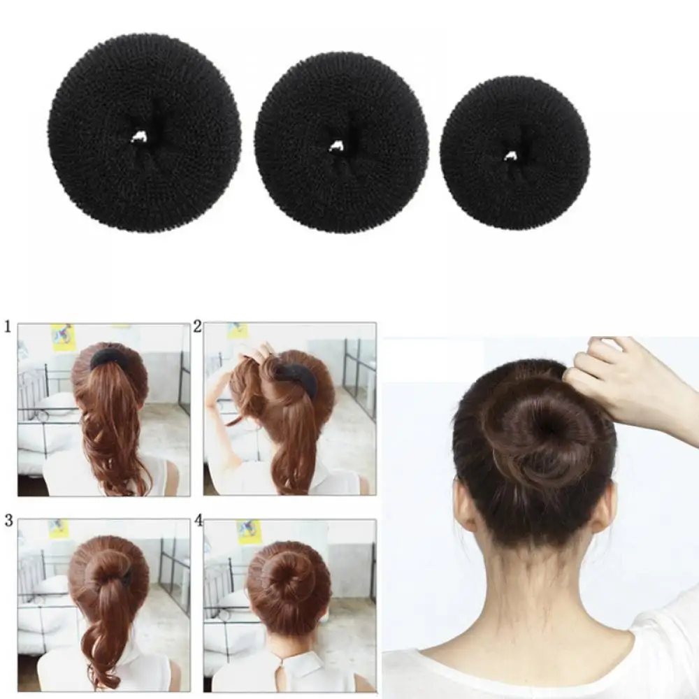 Rollo mágico de esponja de espuma S/M/L para mujer, anillo grande fácil, máquina para hacer moños, Donut, herramienta de Peinado, accesorios para el cabello para niña, 1 ud.