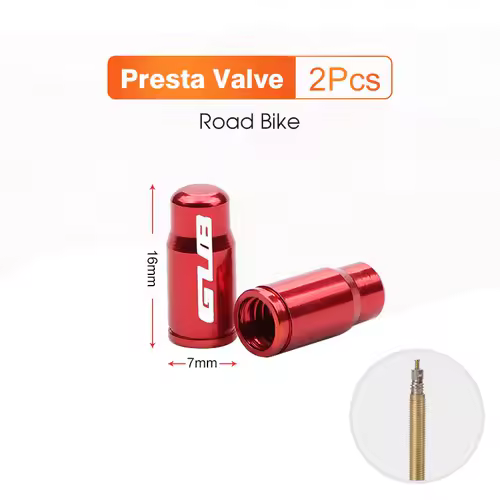 2pcs GUB Aluminum CNC Bicycle Tire Valve Cap MTB Road Bike Tube Tyre Gas Nozzle Cover for AV FV Schrader Presta Valve Dustproof - Image 9