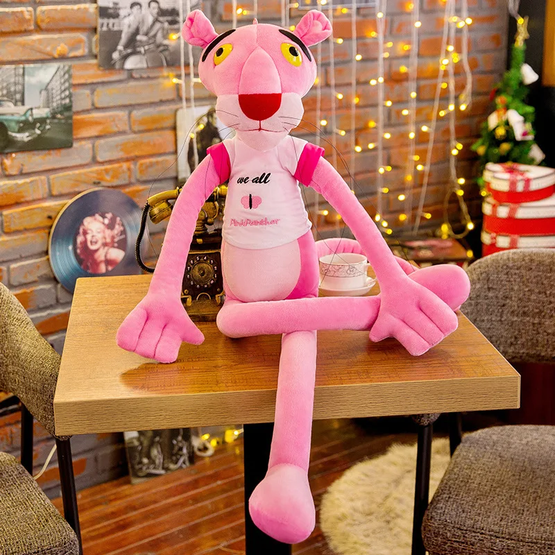 50-100cm Pink Leopard Doll Plush Toys Naughty Leopard Doll Ragdoll Birthday Gift Animal Leopard Kawaii Plush Toys