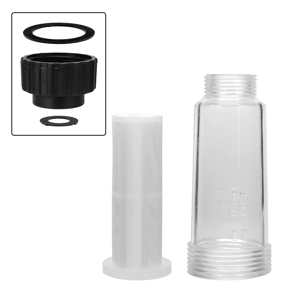 Prevent dirt Plastic Machine For Karcher K2 K3 K4 K5 K6 K7 Water Filter Connection Fitting High Pressure Washer Filter G 3/4''