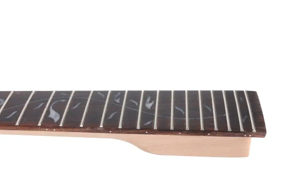 Fit Diy Electric guitar Neck 24 fret 25.5\'\' Mahogany+Rosewood Fretboard Truss Rod Unfinished Guitar Project