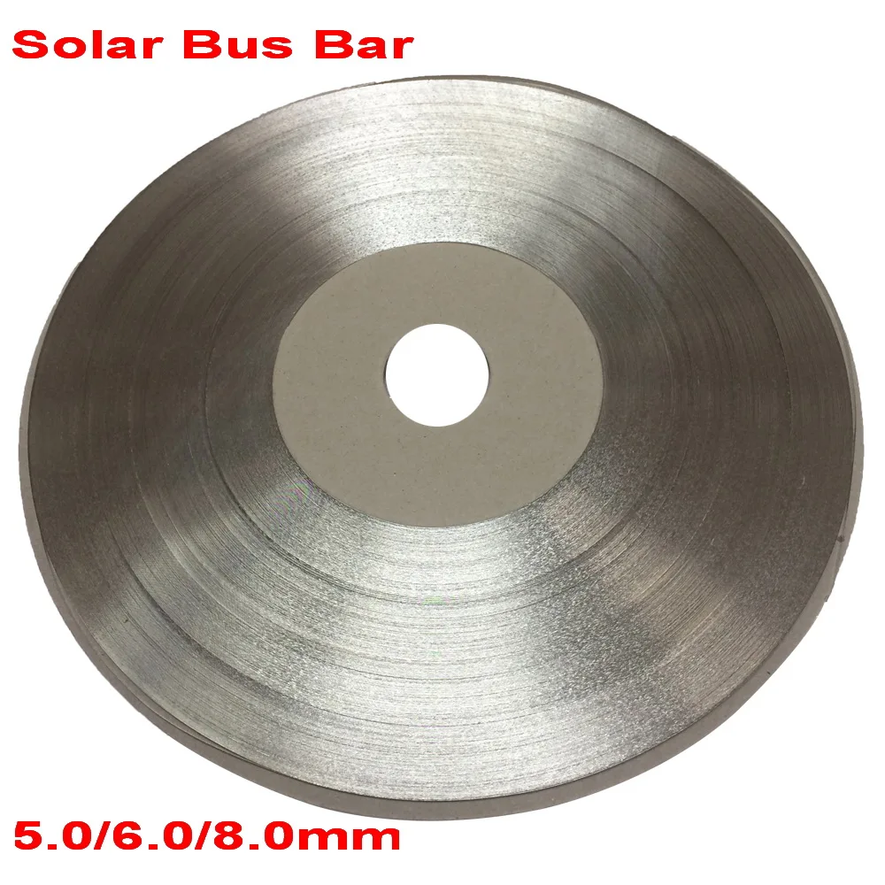 6.0mm 8.0mm 5.0mm solar bus bar  Solar Bus Tabbing Wire PV Ribbons For DIY Solar Panel Solar Cells Solder