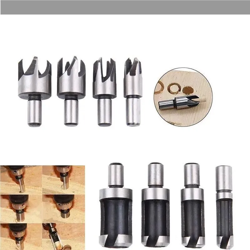 8-piece set of high-carbon steel cork picking drill bit claw picking cork picking cylinder type cork picking