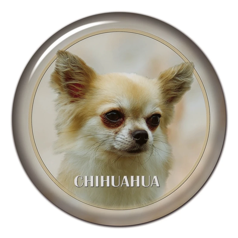 

B0809# 13CM/17CM Self-Adhesive Decal Chihuahua Dog V1 Car Sticker Decors on Bumper Rear Window Laptop