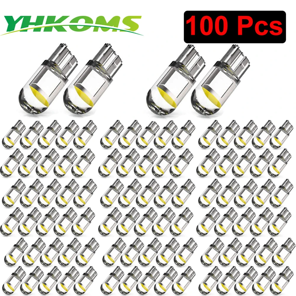 YHKOMS 194 W5W LED T10 LED Bulbs For Car Parking Position Lights Interior Map Dome Trunk Lights 12V White Auto Lamp 6000K