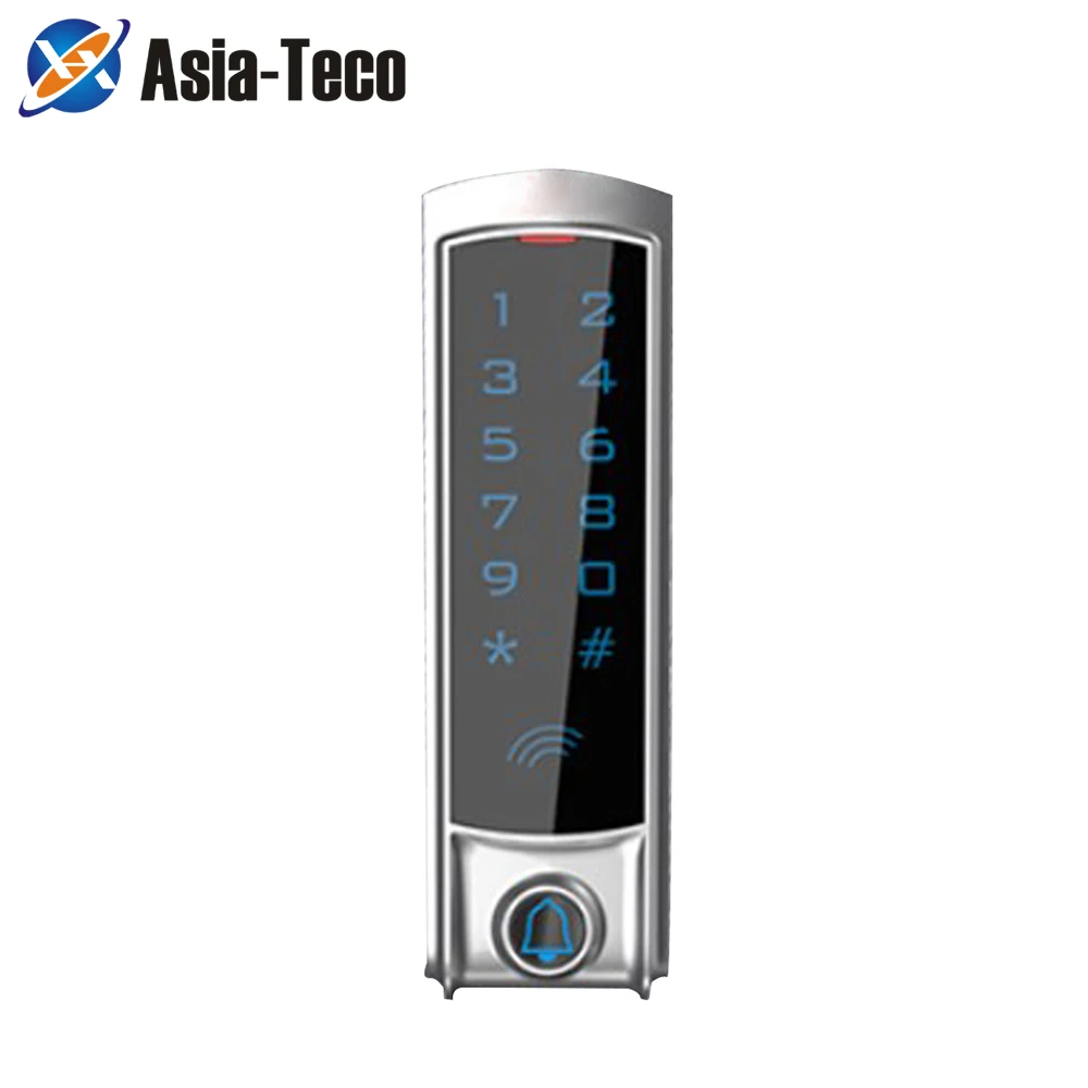 RFID Touch Keypad Access Control System Door Lock 125KHz EM Card Waterproof Metal Touch outdoor RFID Access Control T2