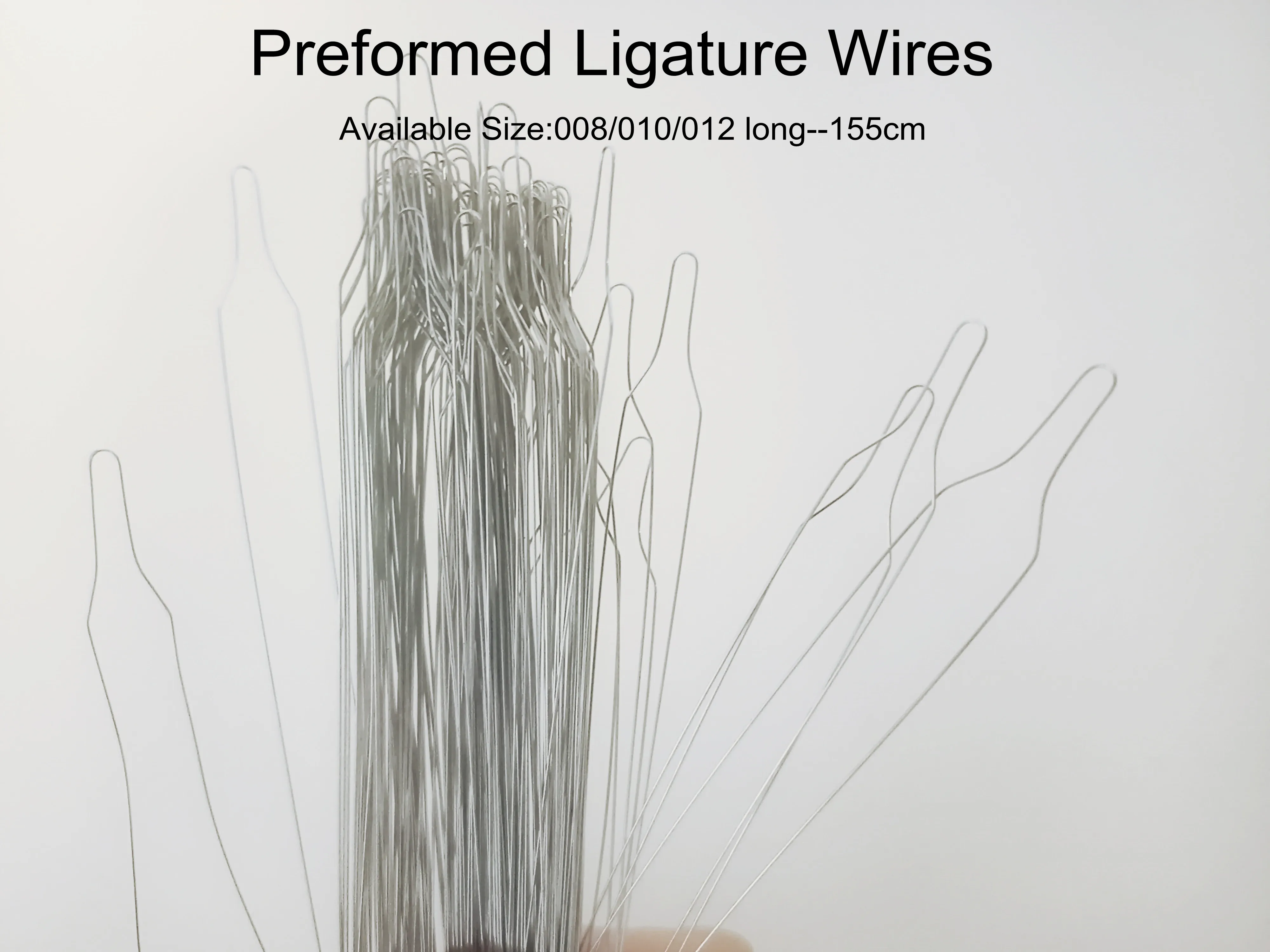 Dental Orthodontic Stainless Steel Preformed Ligatre Ties Wire Long 155cm