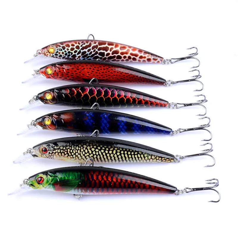 East Rain 11cm/13.4g 2pcs/Lot Painted Suspension Minnow for Freshwater Saltwater Fishing Free Shipping