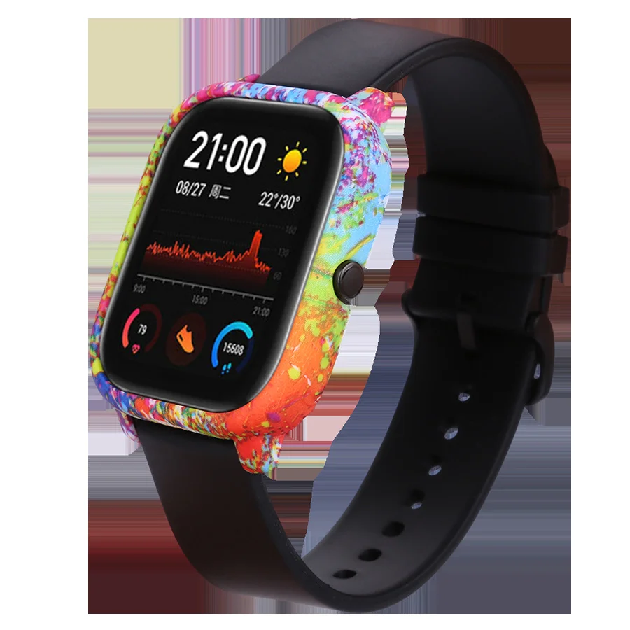 Funda protectora para Xiaomi Huami Amazfit GTS, carcasa rígida para PC, accesorios con correa