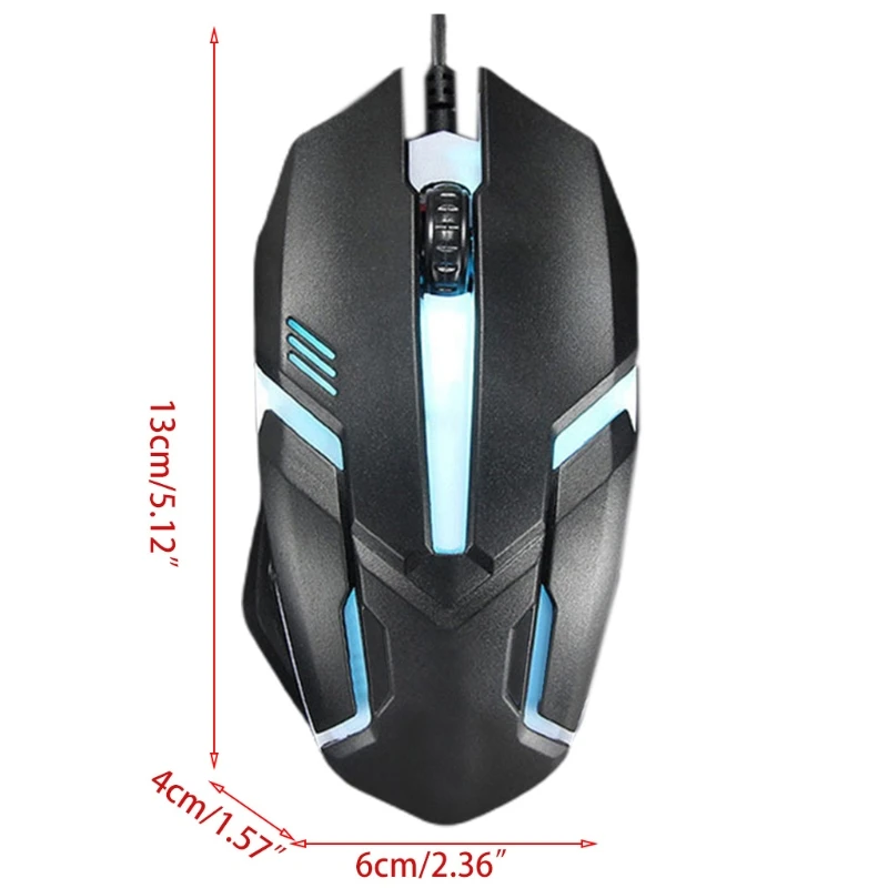 Ergonomic Gaming Mouse Button LED 1000 DPI USB Computer Mouse With Backlight For PC Laptop Mice Silent