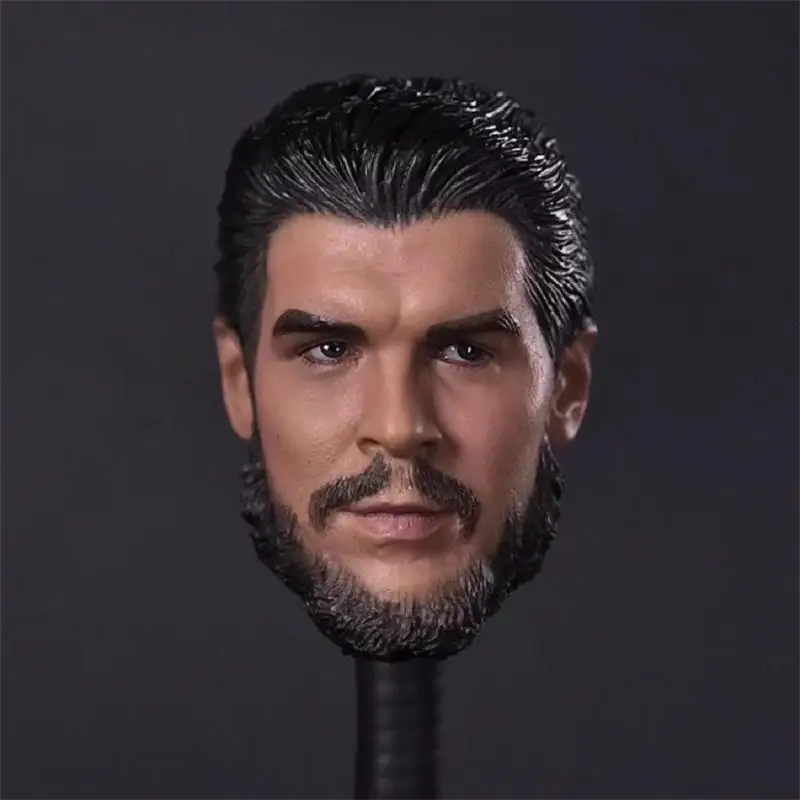 Auf Lager Für Verkauf 1/6th Che Guevara Argentinischen Kubanischen Revolution Hero Männlichen Kopf Skulptur Für Übliche 12 zoll puppe Action Figure