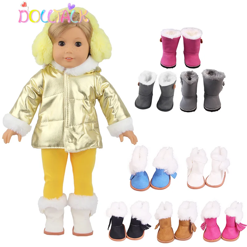 Ropa para muñecas de regalo de Navidad de invierno de 18 pulgadas, chaqueta de plumón amarilla, accesorios para muñecas americanas Blyth para juguetes de nuestra generación