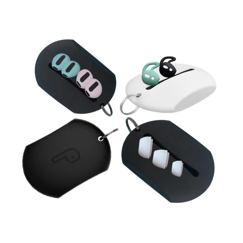 에어팟 프로 이어팁 보관 케이스, 화웨이 프리버즈 이어 패드 캡, 이어폰 액세서리, 실리콘 박스, 방진 이어버드 휴대