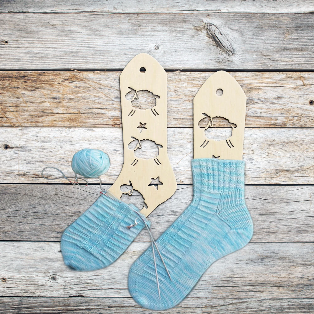 2 Pieces of wooden laser cut socks blocker , socks form, Handmade socks blocker, Handmade socks, Hand knitted gifts