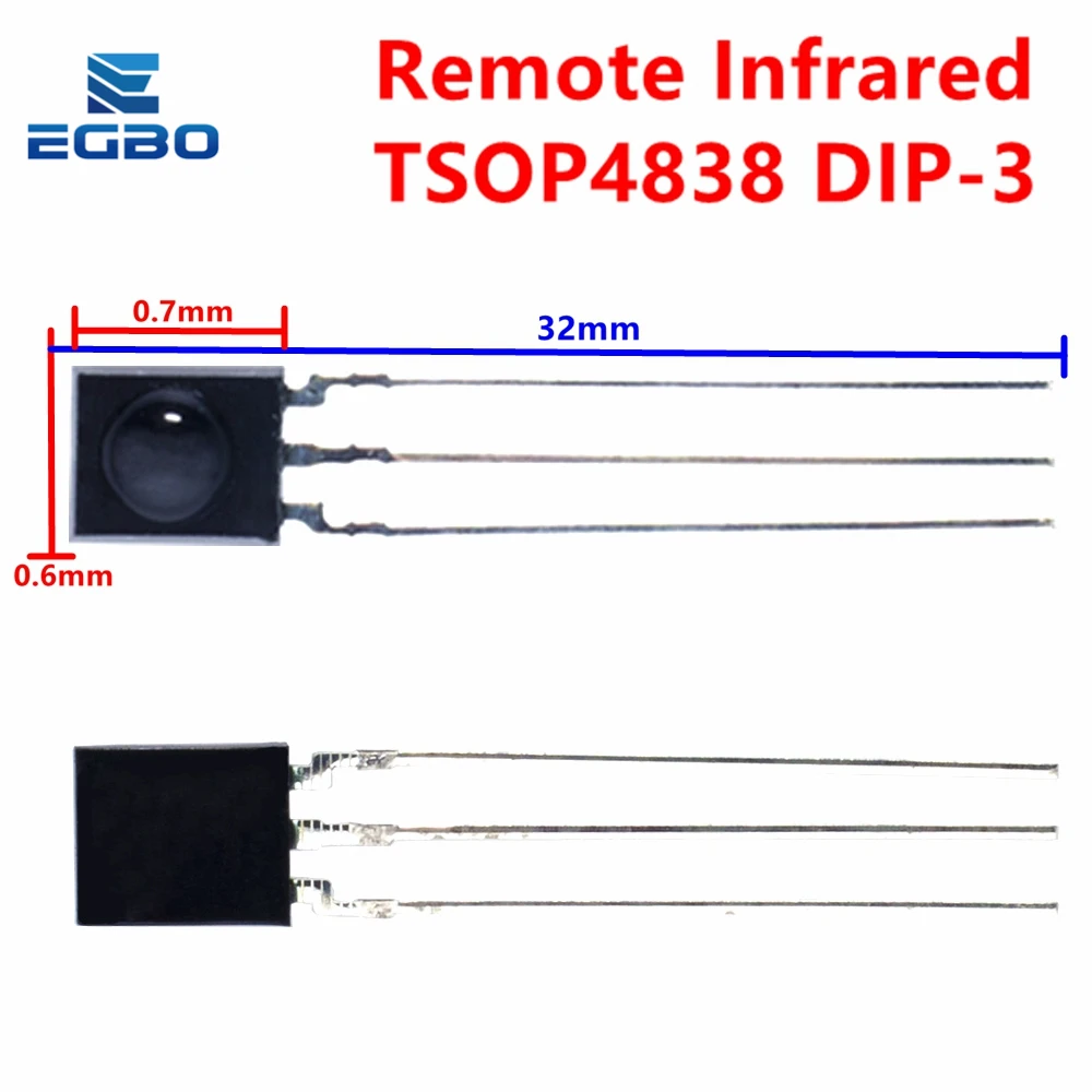 How to Choose the Best IR Module for Your Project: A Detailed Review of the EGBO IR Receiver 38 kHz Remote Infrared Module TSOP4838 DIP-3