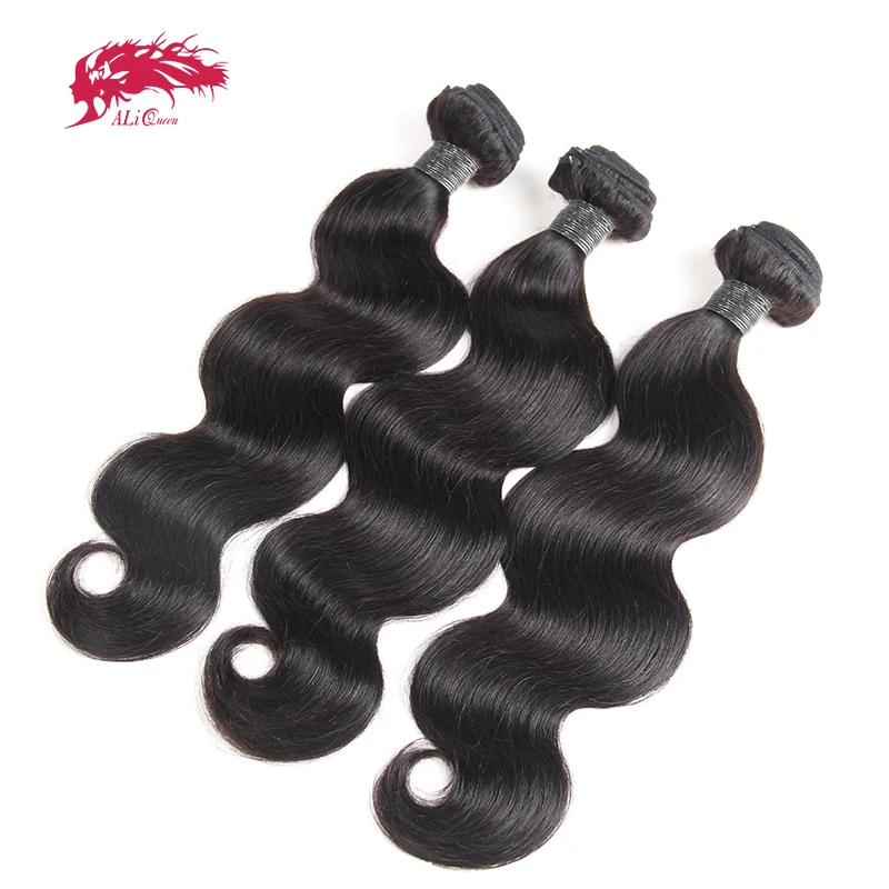 Body Wave wiązki ludzkich włosów dla czarnych kobiet Ali Queen dziewicze włosy splot 40 cali długie włosy promocja podwójnie rysowane naturalne