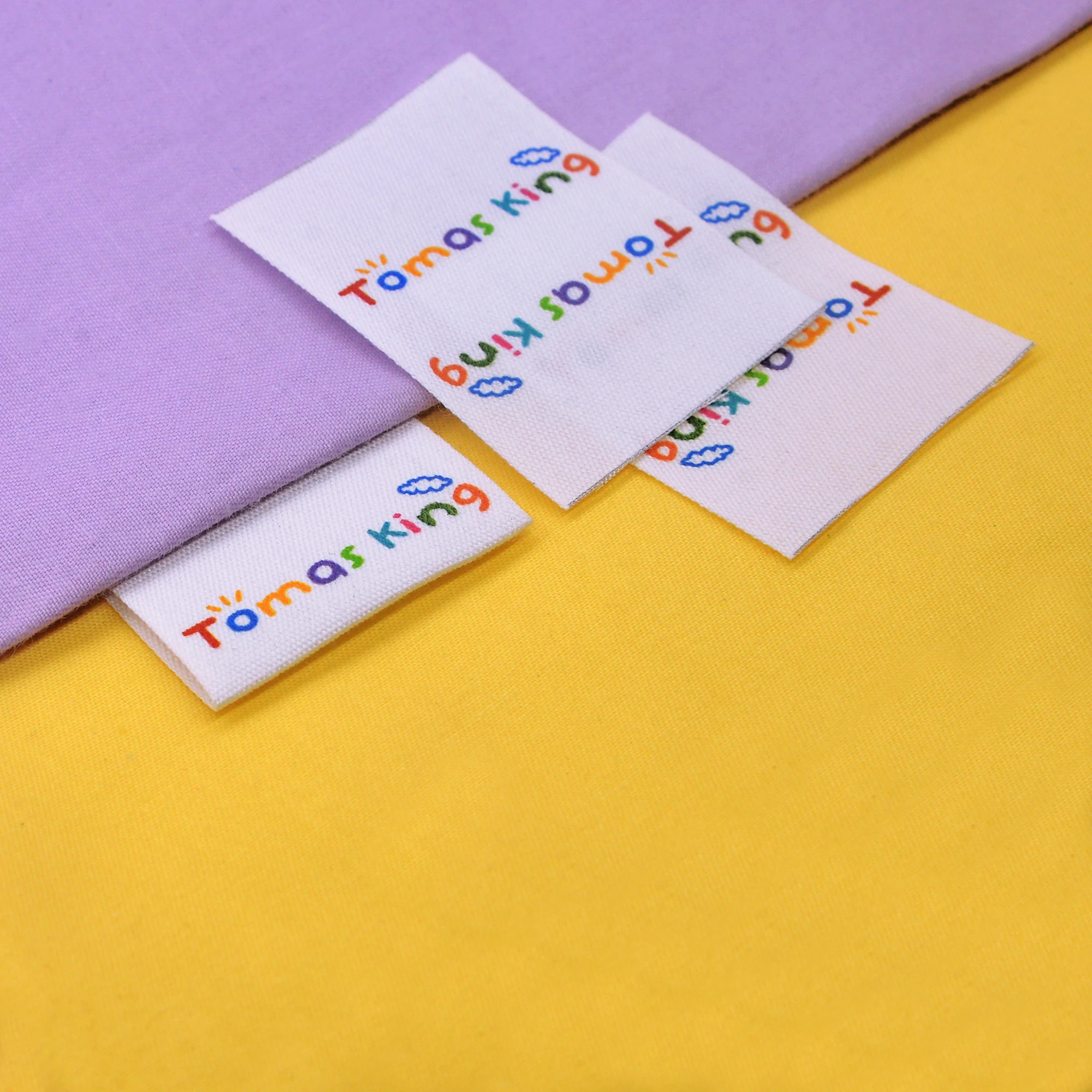 Custom Folding Labels / Custom Brand labels, Clothing labels, Children's clothing ,Sewing (FR118)