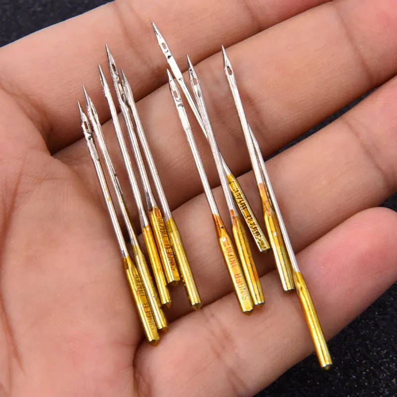 10pcs Sewing Needle For Singer 2020 HAX1 130/705H For Singer Brother Janome Pfaff Toyota Elna Viking And So On