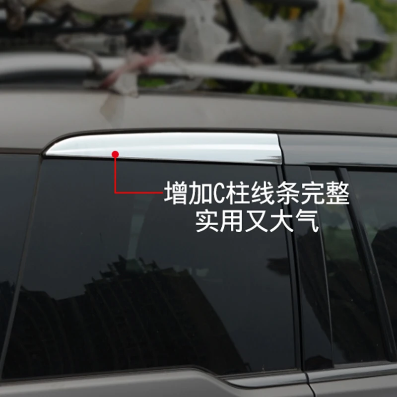 6 PCS Front Car Window Wind Sun Rain Visor Deflectors Tinted Windows Shield For Trumpchi GS8 2016-2021