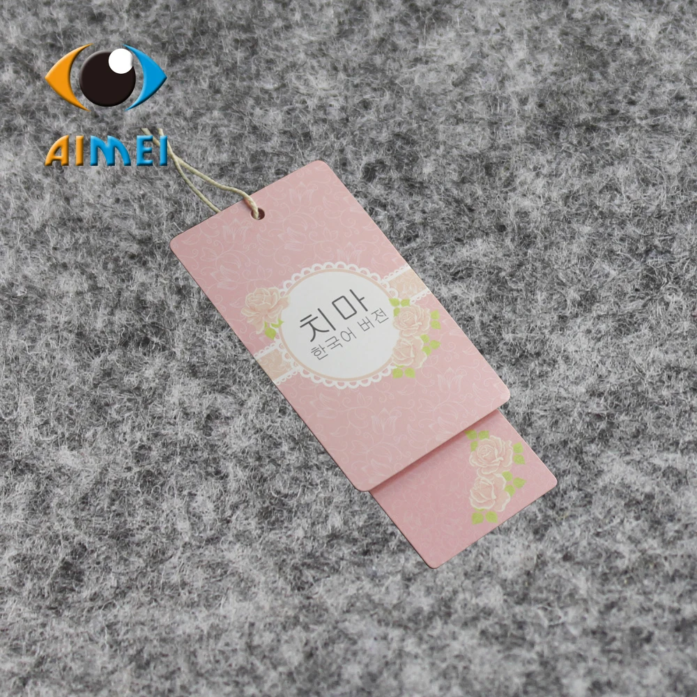 1000Pcs/Lot Custom Printed Coat Hangtag Garment Hang Tag Free Shipping Best Price List