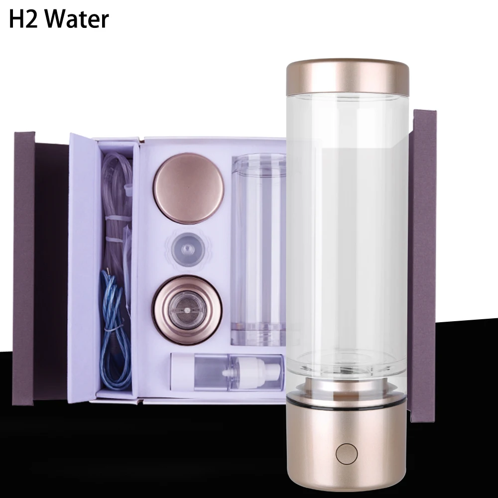 Quantum High Concentration Nano Hydrogen Generator Drinking H2 Water Bottle Electrolysis Ionizer Anti-Aging Product Can Breathe