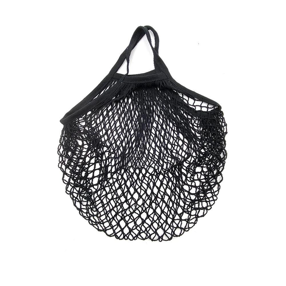 Portable Reusable Grocery Bags for Fruit Vegetable Bag Cotton Mesh String Organizer Handbag Short Handle Net Shopping Bags Tote