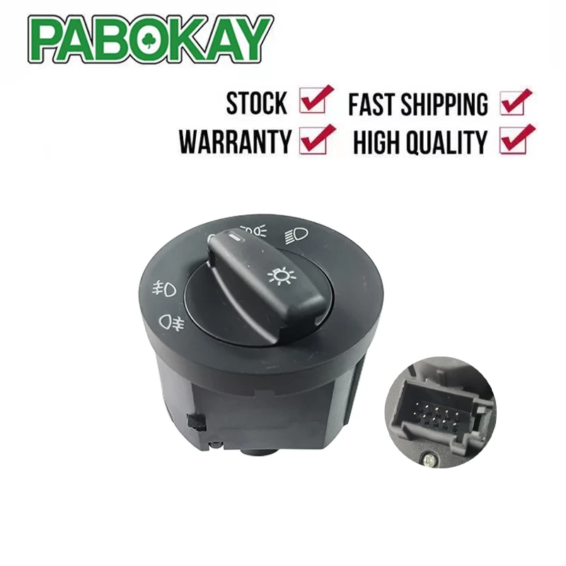 HeadLight Switch For Volkswagen VW Golf 5 6 Caddy JETTA TOURAN Passat B6 B7 CC EOS Amarok Sharan Tiguan SEAT 1K0941431Q