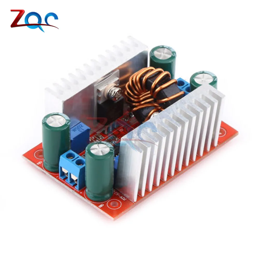 400W 15A DC-DC Boost Converter Step Up Power Transformer Supply Voltage Regulator Constant Power Heat Sink 8.5V-50V to 10-60V