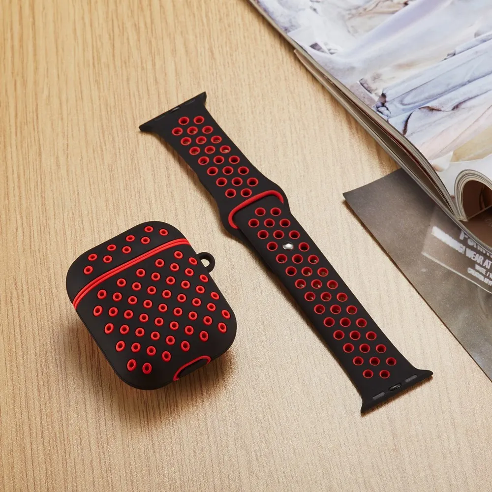 غطاء سيليكون ل Airpods برو 2 1 حالة الهواء القرون سماعة حامي ل Airpod2 acessames غطاء مع المفاتيح الهواء القرون برو حافظة