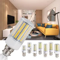 B22 LED Corn Light Bulbs 5730 SMD 12W 15W 20W 25W 30W AC 220V Bright White Cool Warm Lamp Home Replace Lampada Ampoule Bombillas