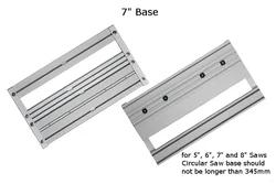 Base Universal para sierra Circular, 7/9 pulgadas, para rieles guía