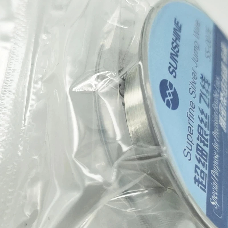 Sunshine SS-007E Ultra-Fine Silver ลวด Fly Line Linprecision วงจรที่มีความยืดหยุ่นเฉพาะ0.007มม.เงินลวดสาย