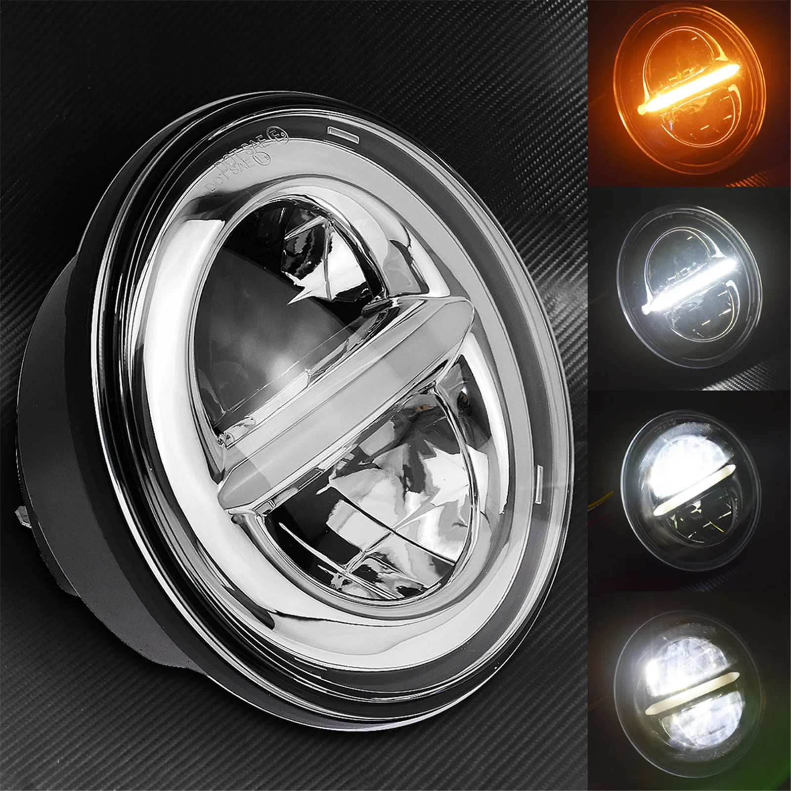 Motorcycle 5.75 Inch LED Headlight 5 3/4\