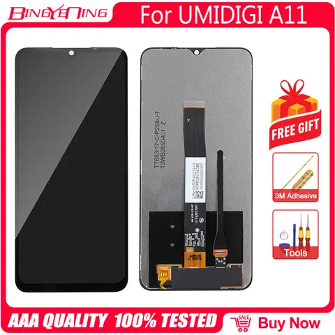 100% Original 6.53 Inch LCD Display + Touch Screen Digitizer + Frame Assembly Digitizer For UMIDIGI A11 A11S LCD