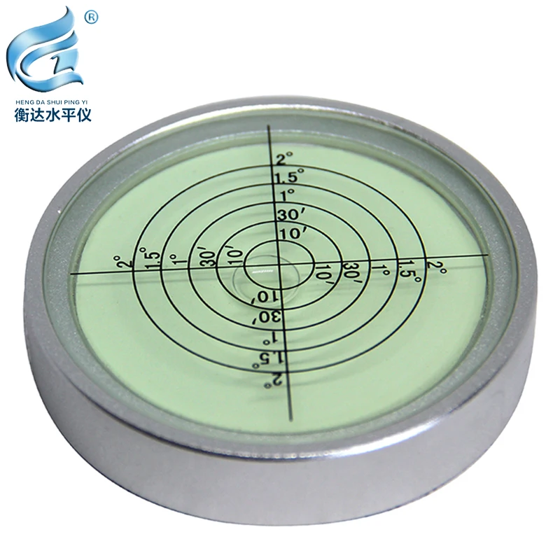 Metalen Niveau Bubble Hoge Precisie Niveau Bubble Ronde Waterpas Universal Level Bubble