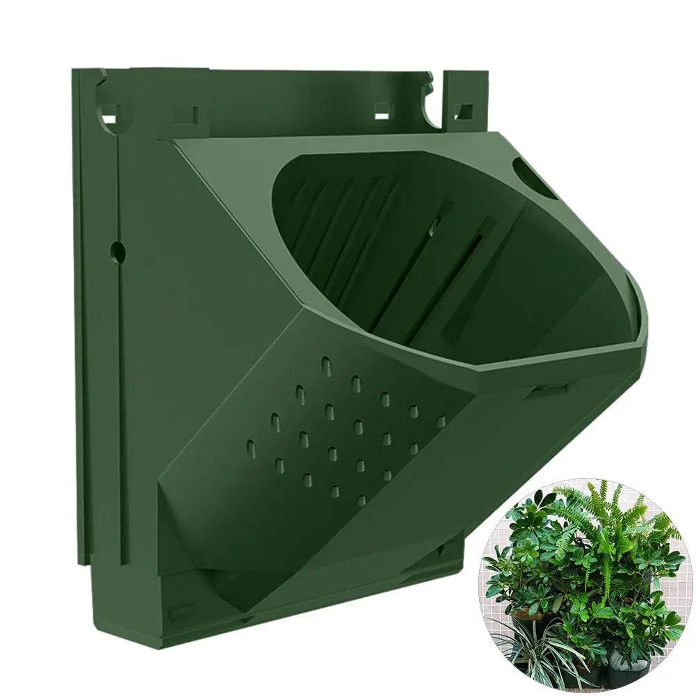 

Indoor and Outdoor Vertical Hanging Garden Plastic Wall Planter, Flower Pots, Layout, Waterproof, Wall Mount, Flowerpot Bag