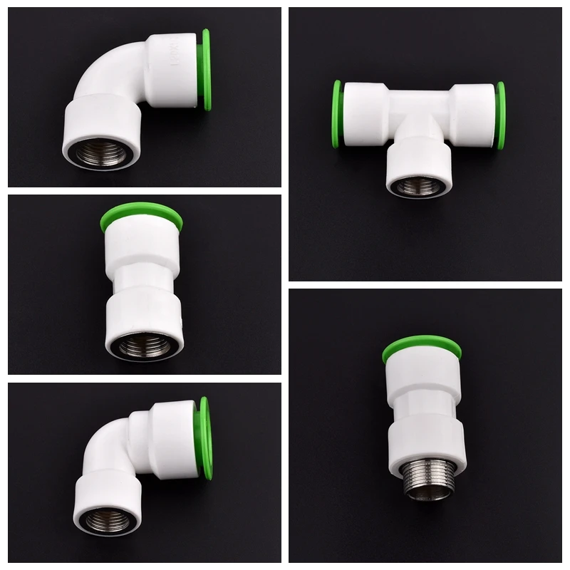 

1pc 20 mm Hi-quality PPR PE Metal Quick Connector Water Pipe Connectors Garden Irrigation Plastic Agricultural Accessories