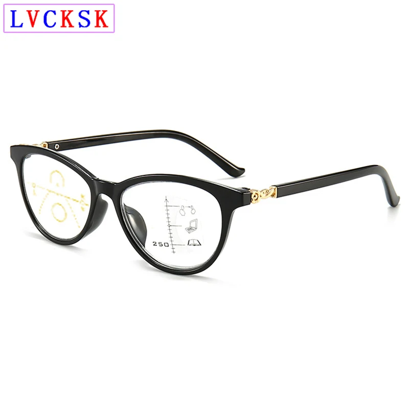 

Blue Light Blocking Multifocal Progressive Reading Glasses magnifier Women Men Look Near Far Computer Presbyopic Spectacles N5